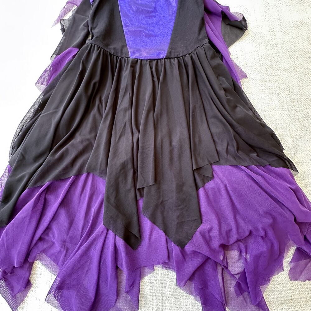 Placard Originals Black & Purple Dress with Removeable Wings EUC 10 - Picture 3 of 8